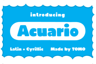 Acuario: A Fun and Friendly Display Font for Kids-Themed Projects