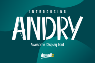 Andry Display Font for Editorial Design and Content Creation