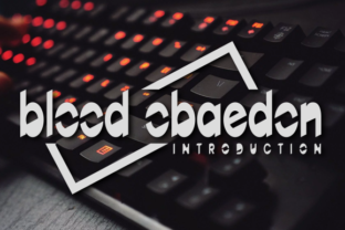 BloodObaedon: A Modern Display Font for Web Designers