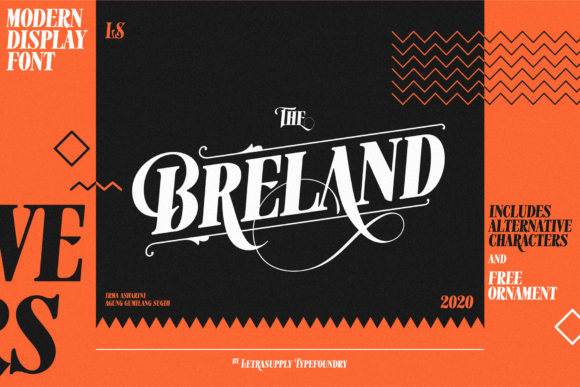 Breland Display Font for Web Design and Branding