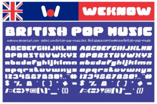British Pop Music: A Bold Display Font for Editorial Projects