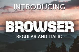Browser Font for Handmade Creations and Commercial Designs
