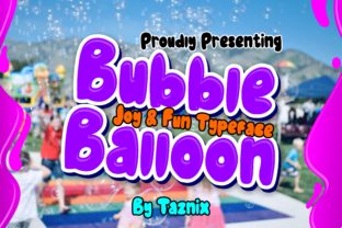 Bubble Balloon Font for Bold Branding and Social Media Design