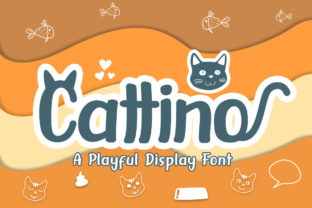 Cattino Font for Kitten-Themed Editorial Design