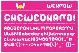 Chewedkandi: A Playful Display Font for Digital Creativity
