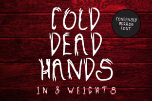 Cold Dead Hands Font for Halloween Branding and Spooky Design