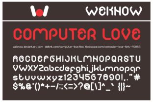 Computer Love: A Playful Display Font for Bold Branding