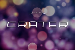Crater: A Futuristic Display Font for Bold Editorial Designs