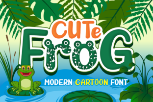 Cute Frog Font for Eye-Catching Design