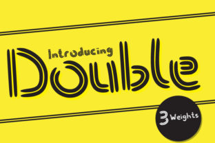 Double Font for Creative Branding and Display Design
