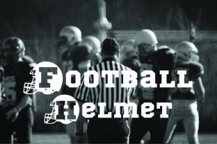 Football Helmet Font for Bold and Playful Design Projects
