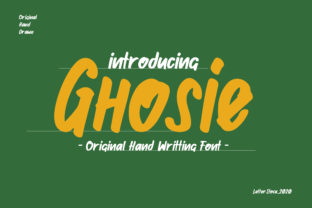 Ghosie: A Handwritten Font for Creative Typography