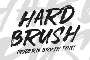 Hardbrush: A Bold Display Font for Handmade Creations
