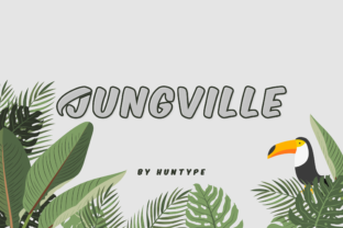 Jungville Outline: A Playful Display Font for Creative Projects