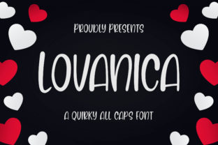 Lovanica Display Font for Romantic Crafting Projects