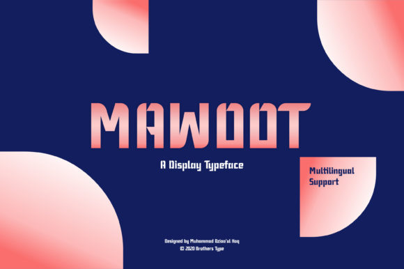 Mawoot: A Modern Display Font for Creative Crafters