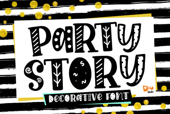 Party Story: A Versatile Display Font for Creative Branding
