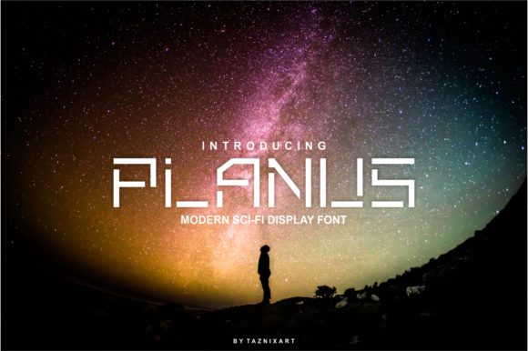 Planus: The Modern Display Font for Cyberpunk and Sci-Fi Campaigns