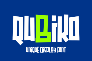 Qubiko: A Playful Display Font for Creative Makers