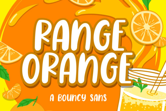 Range Orange: A Playful Display Font for Creative Branding