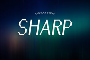Sharp Display Font for Creative Product Designs