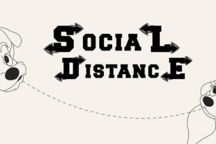 Social Distance Font for Creative Projects