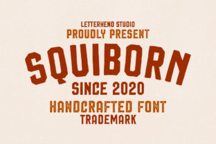 Squiborn: A Bold Display Font for Creative Branding