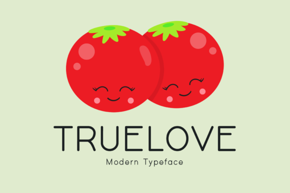 Truelove: A Romantic Display Font for Creative Projects